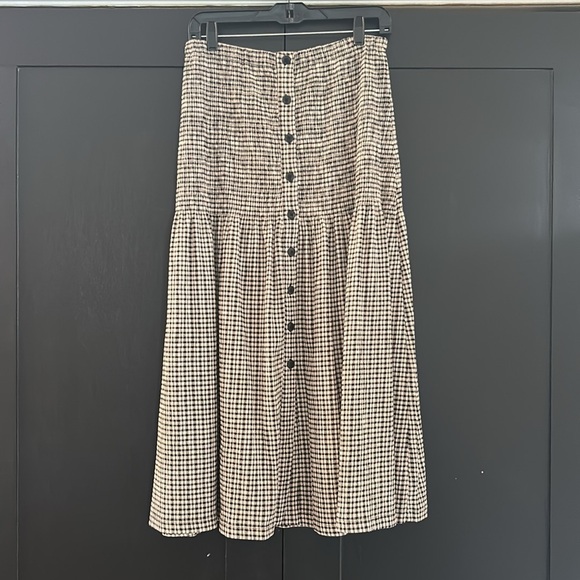 Mango Gingham Print Skirt - Picture 6 of 7